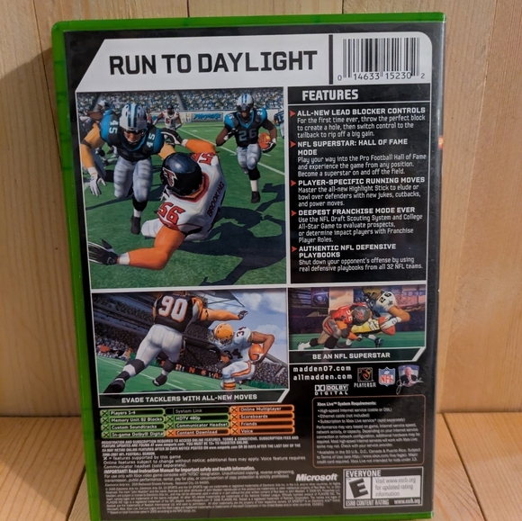Madden NFL 07 Xbox Game Used - Picture 3 of 5
